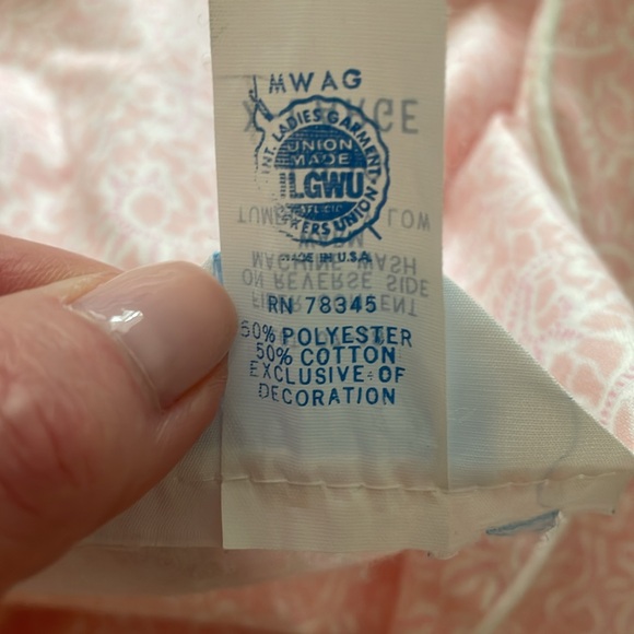 Wolverine pink and white cotton blend robe size xL - Picture 7 of 8